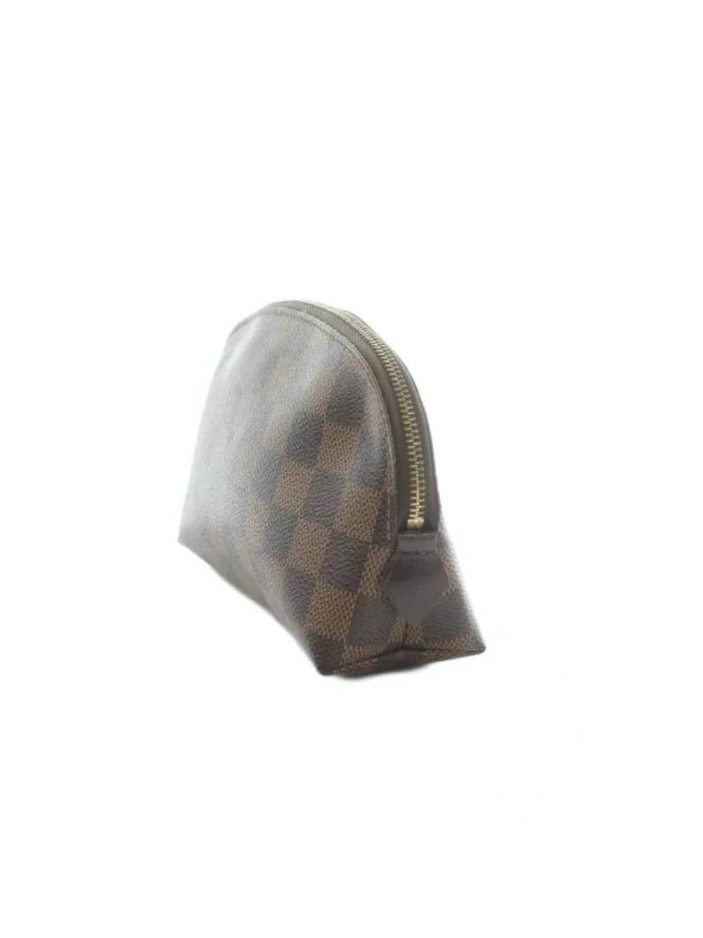 Louis Vuitton Damier Pouch Leather Brown
